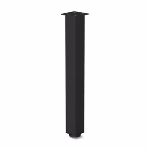 Noga meblowa aluminiowa kwadratowa 6 cm / 71 cm - czarny mat