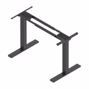 FUTURO Compact Stelaż biurka z elektryczną regulacją wysokości (685mm-1180mm) nogi prostokątne metal lakier czarny