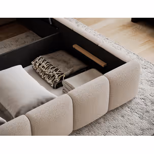 Łóżko tapicerowane EDVIGE - tkanina Royal 18