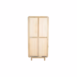 Witryna drewniana 2-drzwiowa z szufladami BARCELONA BC-07-MN - mango naturalne