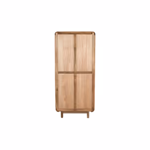 Witryna drewniana 2-drzwiowa z szufladami BARCELONA BC-07-CR - mango caramel
