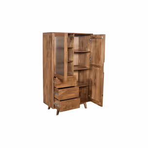 Witryna drewniana 2-drzwiowa STOCKHOLM ST-17-CR - mango caramel