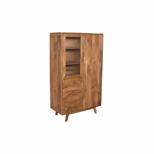 Witryna drewniana 2-drzwiowa STOCKHOLM ST-17-CR - mango caramel