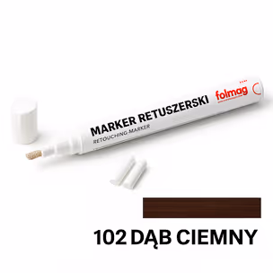 Pisak marker retuszerski do naprawy mebli Dąb ciemny 12 ml Folmag