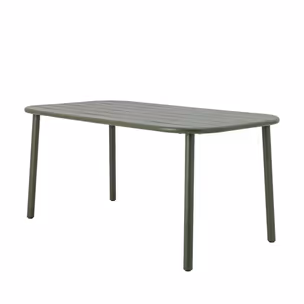 Stół ogrodowy metalowy CALANA 160x90 - zielony