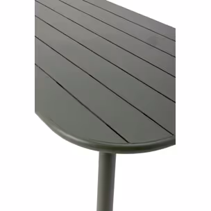 Stół ogrodowy metalowy CALANA 160x90 - zielony