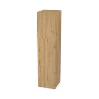 Szafa z nadstawką, pojedynczymi drzwiami i drążkiem 4249220_3d.jpg