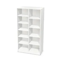 Dwudzielna szafa biurowa (z drążkiem lub z półkami) z pojedynczym i podwójnym frontem wpuszczanym 6275008_3d.jpg
