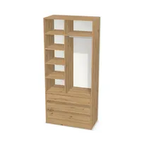 Dwudzielna szafa z szufladami (na wieszaki, z półkami) 6304910_3d.jpg