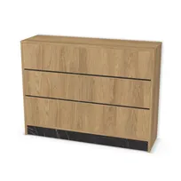 Komoda biurowa z 2 szufladami i drzwiami wpuszczanymi 6551383_3d.jpg
