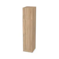 Szafa z nadstawką, pojedynczymi drzwiami i drążkiem 6568901_3d.jpg