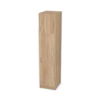 Szafa z nadstawką, pojedynczymi drzwiami i drążkiem 6619770_3d.jpg