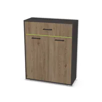 Komoda biurowa z 1 szufladą i drzwiami wpuszczanymi 6735916_3d.jpg