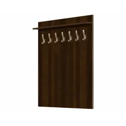 Wieszak naścienny średni z półką drewnianą - SLIM WOOD