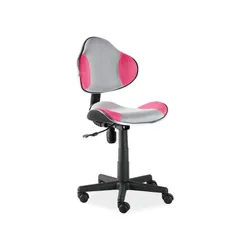 Fotel obrotowy Q-G2 - szary/różowy