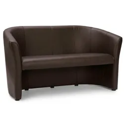 Sofa TM-3 ekoskóra - brązowy