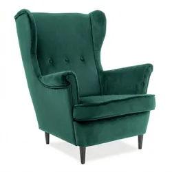 Fotel LORD velvet - zielony Bluvel 78