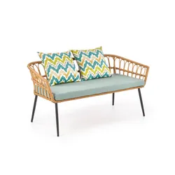 Sofa GARDENA 2S - naturalny/popielaty