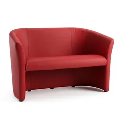 Sofa TM-2 ekoskóra - czerwony