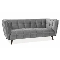Sofa CASTELLO 3 Velvet - szary Bluvel 14