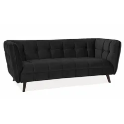 Sofa CASTELLO 3 Velvet - czarny Bluvel 19