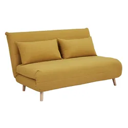 Sofa rozkładana SPIKE II - curry/żółty