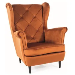 Fotel LADY Velvet - cynamon Bluvel 4215