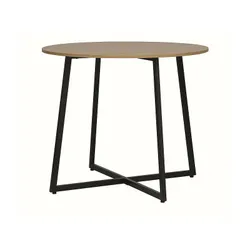 Stół okrągły LUNA 90 cm - dąb/czarny