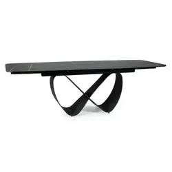 Stół rozkładany INFINITY Ceramic 160/240x95 - czarny