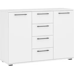 Komoda 2-drzwiowa z szufladami FLEX KM-2 - biały
