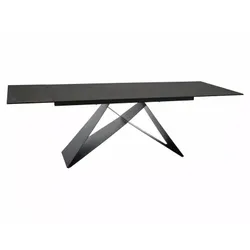 Stół rozkładany WESTIN CERAMIC Ossido Bruno 160/240x90 - brązowy/czarny mat