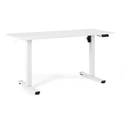 Biurko regulowane METIS 140x60 - biały