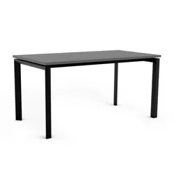 Biurko PASON MANAGER DESK 150x80 - antracyt/czarny