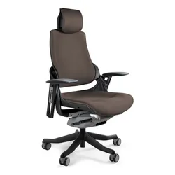 Fotel obrotowy WAU tkanina - czarny/taupe BL409