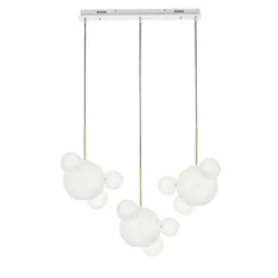 Lampa wisząca CAPRI LINE - biały/złoty