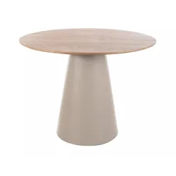 Stół okrągły ANGEL 100 cm - dąb/kaszmir