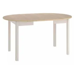 Stół okrągły rozkładany DANTE 102/144x102 - dąb cremona torro/kaszmir