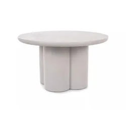 Ława okrągła ROSALIA 80 cm - jasny szary