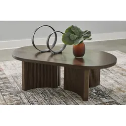 Stolik kawowy owalny KORESTONE T689-0