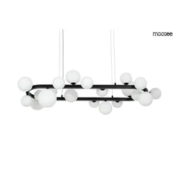 MOOSEE Lampa wisząca ALURE OVAL 120 - czarny/mleczny