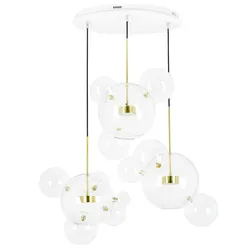 MOOSEE Lampa wisząca CAPRI DISC 3 - złoty