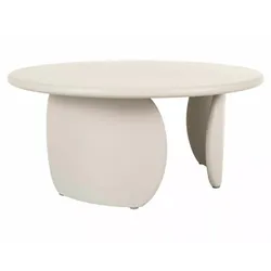 Ława okrągła NOEMI 80 cm - beżowy