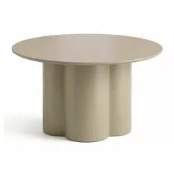 Ława okrągła ROSALIA 80 cm - ciemny beżowy