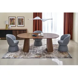 Stół rozkładany FARGO 120/210x120 - orzech