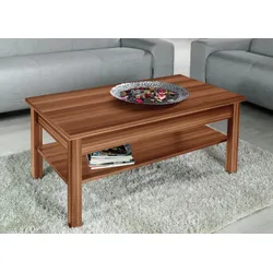 Ława z półką HIGH GLOSSY FURNITURE - śliwa