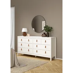 Komoda MADRID 4+4 8 szuflad - biały mat
