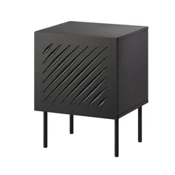 Zestaw dwóch szafek nocnych LINEA 45 cm - czarny mat