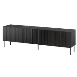 Szafka RTV MILO 200 cm - czarny mat
