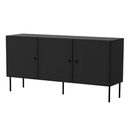 Komoda 3- drzwiowa MODENA 150 - czarny mat