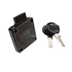 Zamek kwadratowy Siso X-850 - czarny / fi 19 mm